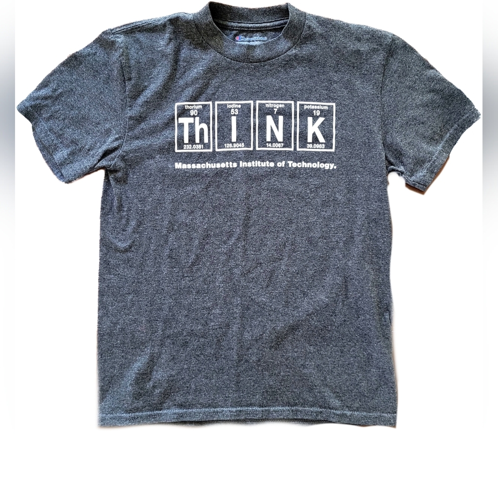 Champion Youth's MIT ThINK Periodic Table Elements Crew Neck T-Shirt - M(7/8)